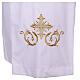 White alb with gold and green cross embroidery s2