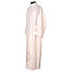 Ivory alb with wheat and grape embroidery, side zip fastener s3
