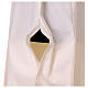 Ivory alb with wheat and grape embroidery, side zip fastener s6