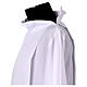 White alb with pleats, wheat and grapes embroidery s5