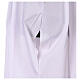 White alb with pleats, wheat and grapes embroidery s6