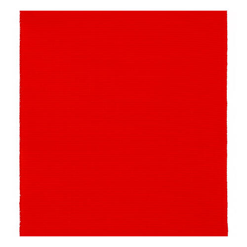 Red silk-like viscose cincture with fringe, 4.5 in 2