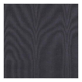 Faixa para batina preta de viscose efeito seda moiré 12 cm