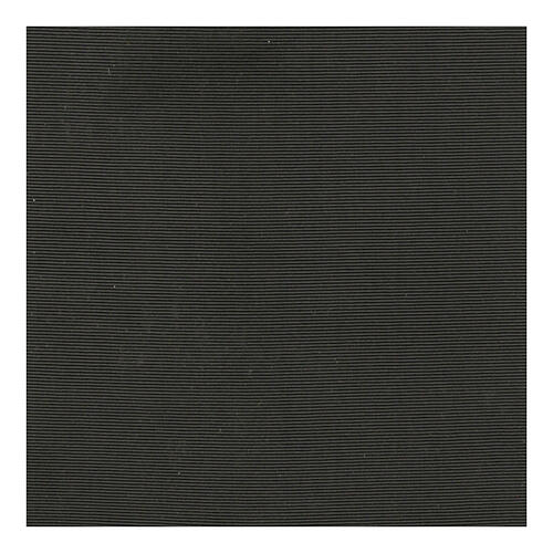 Fascia per talare nera viscosa setificata frangia 13 cm 2