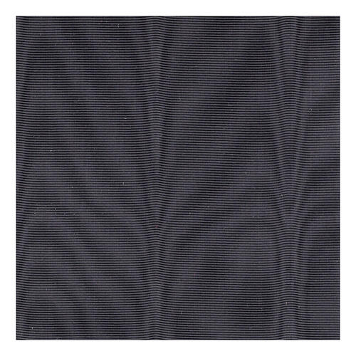 Faixa para batina de viscose efeito seda moiré preta 13 cm 2