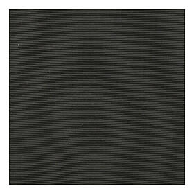 Ceinture pour soutane en viscose noire soyeuse à franges de 15 cm