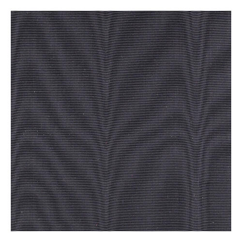 Faixa para batina em viscose efeito seda moiré preta 15 cm 2