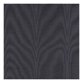 Band cincture for cassock 15 cm black ribbed-effect viscos