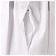 White alb with blue hemstitch and Marian embroidery, cotton blend by Gamma s7