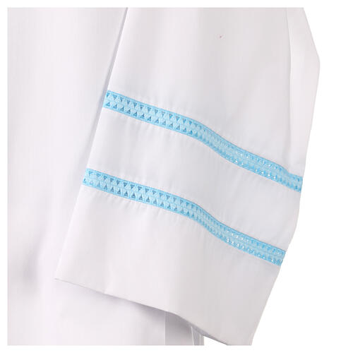 White Alb with Marian blue gigliuccio embroidery, Gamma 3