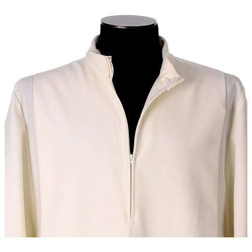 Alb with purple hemstitch and cross by Vebi Confezioni 5