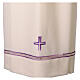 Alb with purple hemstitch and cross by Vebi Confezioni s2