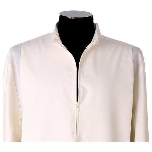 Alb with green hemstitch and cross by Vebi Confezioni 5