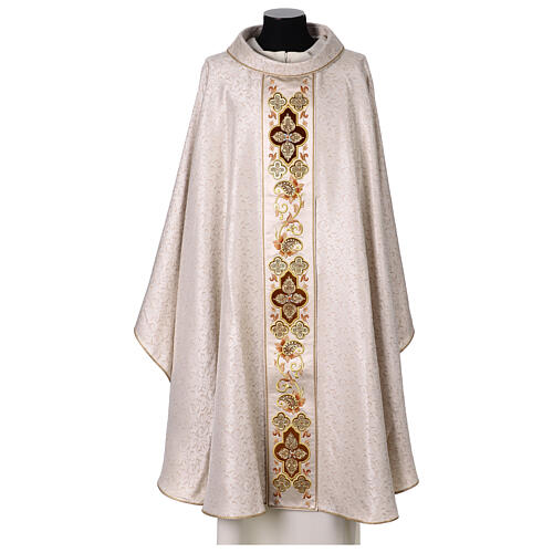 Ivory silk chasuble with filigree, 2025 Jubilee, Limited Edition by Gamma, 1/25 1