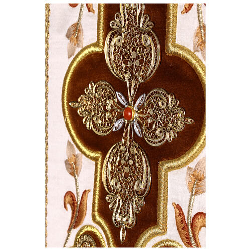 Chasuble et étole en soie avec filigrane éd. limitée 1/25 Jubilé 2025 Gamma 9