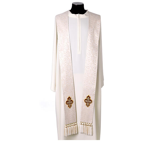 Chasuble et étole en soie avec filigrane éd. limitée 1/25 Jubilé 2025 Gamma 17