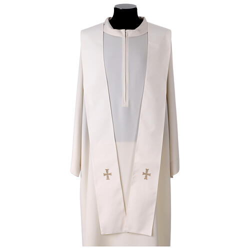 Machine-embroidered polyester chasuble by Gamma, Tau cross 10