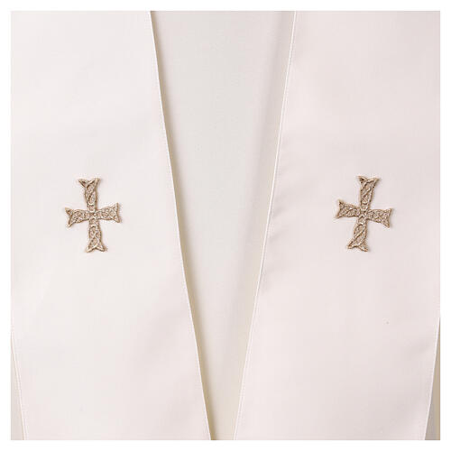 Machine-embroidered polyester chasuble by Gamma, Tau cross 11