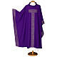 Machine-embroidered polyester chasuble by Gamma, Tau cross s4