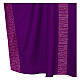 Chasuble croix TAU brodée machine polyester prune Gamma s6