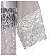 Cotta 80% cotone e 20% seta bianco seta con pizzo s5