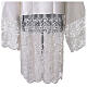 Cotta 80% cotone e 20% seta bianco seta con pizzo s7