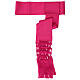 Fascia per talare con frangia paonazzo frangia 35 cm s1