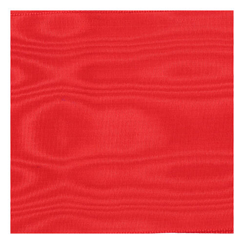 Fascia per talare marezzata rossa frangia 35 cm 2
