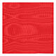 Fascia per talare marezzata rossa frangia 35 cm s2
