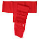 Red band cassock cincture with fringe, 35 cm s3