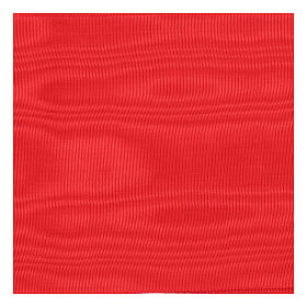 Red textured cincture for cassock with fringe 35 cm