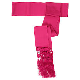 Cassock cincture in burgundy fringe of 9 in