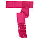 Fascia per talare paonazzo frangia 25 cm s1
