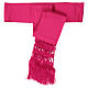 Fascia per talare paonazzo frangia 25 cm s3