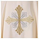 Polyester chasuble with embroidered cross, front and back s6