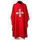Polyester chasuble with embroidered cross, front and back s7