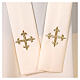 Polyester chasuble with embroidered cross, front and back s13