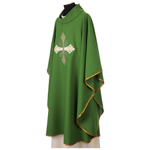 Chasuble en polyester avec broderie croix recto verso 4
