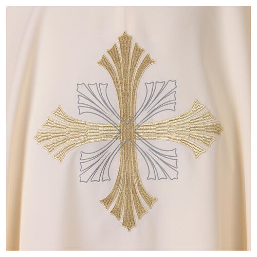 Chasuble en polyester avec broderie croix recto verso 6