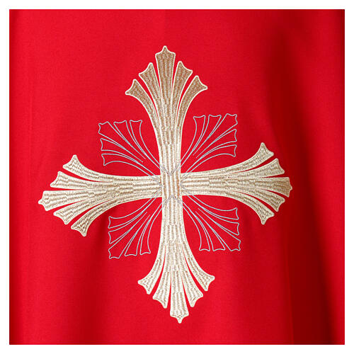 Chasuble en polyester avec broderie croix recto verso 8
