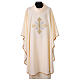 Chasuble en polyester avec broderie croix recto verso s5