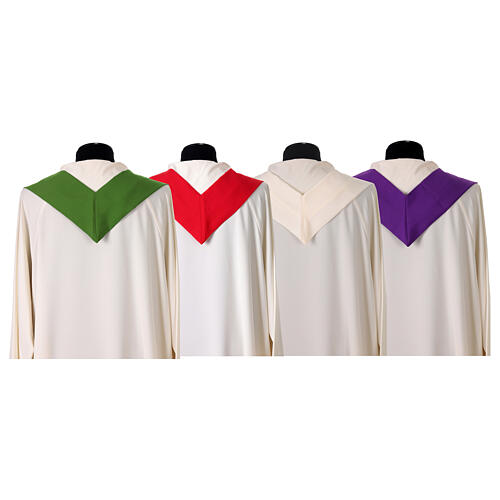 Casula sacerdotale ricamo croce spighe e tralcio 12