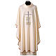 Casula sacerdotale ricamo croce spighe e tralcio s7