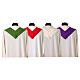 Casula sacerdotale ricamo croce spighe e tralcio s12