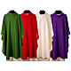 Casulla sacerdotal sin bordado borde acabado dorado s1