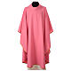 Casulla simple rosa borde dorado s1
