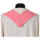 Casulla simple rosa borde dorado s6