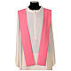 Casula simples cor-de-rosa com borda dourada s5