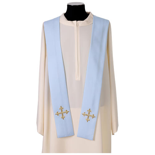 Casulla Mariana impresa azul monograma bordado 8