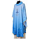 Casulla Mariana impresa azul monograma bordado s3